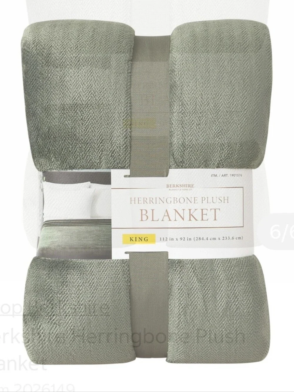 (6,)Berkshire Herringbone Plush Velvet  Blanket